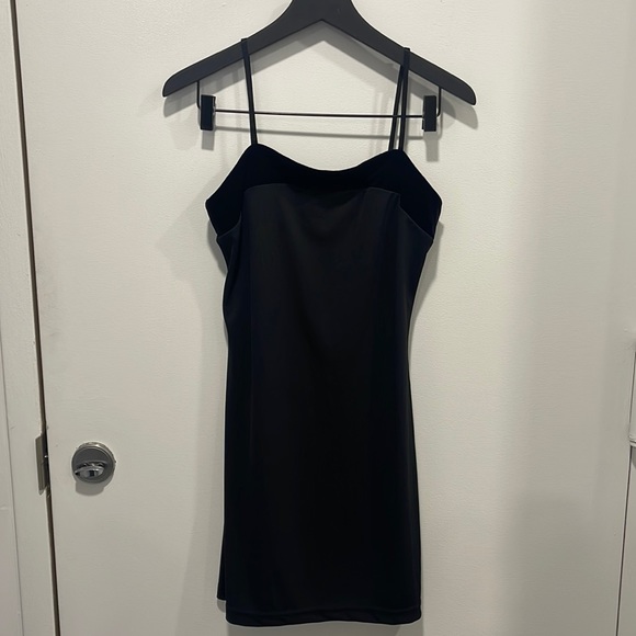 Reformation Black Mini Slip Dress - Picture 1 of 5